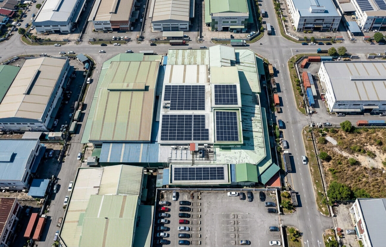 70.68 kWp solar installation at food manufacturing facility in Ipoh